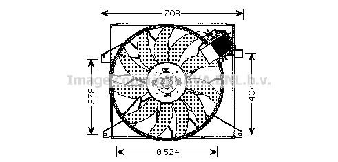 PRASCO MS7519 Fan, radiator A1635000293