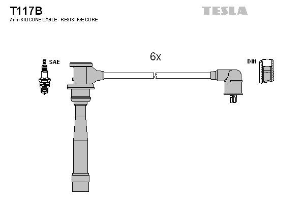 TESLA T117B Kia SPORTAGE 2022 Ignition lead set