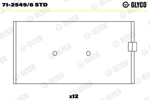 GLYCO 71-2549/6 STD Pleuellager für MERCEDES-BENZ T2/L LKW in Original Qualität