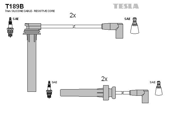 TESLA T189B JEEP Ignition cable in original quality