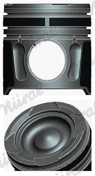 NÜRAL 87-136500-91 Piston 108 mm, with bush for piston pin boss, with cooling duct, with piston ring carrier, for keystone connecting rod