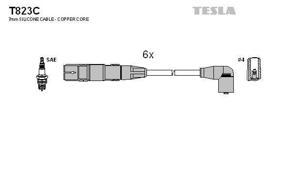 TESLA T823C Ignition Cable Kit 021905409J