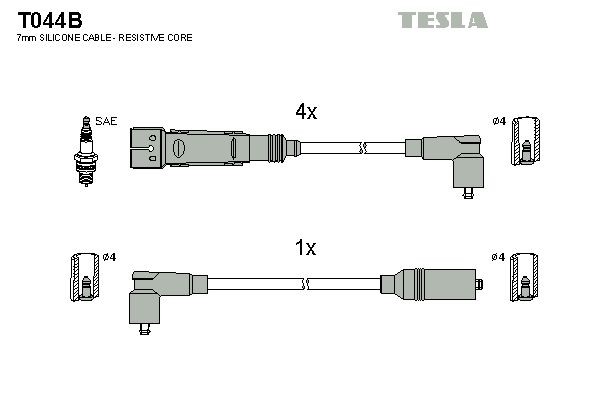 TESLA T044B Ignition Cable Kit