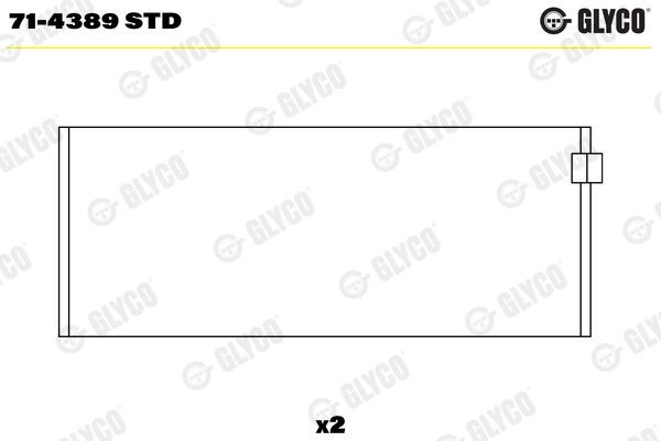 GLYCO 71-4389 STD Pleuellager für IVECO Zeta LKW in Original Qualität