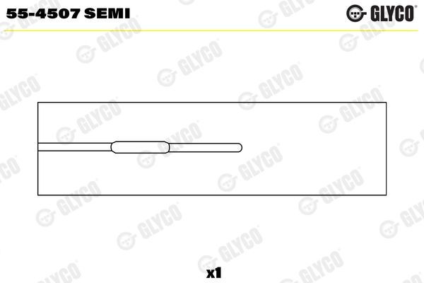 55-4507 GLYCO 55-4507SEMI Small End Bushes, connecting rod 4721358