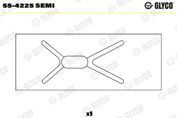 GLYCO 55-4225 SEMI Small End Bushes, connecting rod