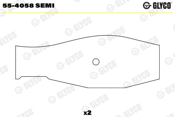 GLYCO 55-4058 SEMI Small End Bushes, connecting rod