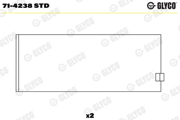 71-4238 STD GLYCO Pleuellager IVECO TurboStar