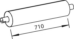 DINEX 28432 Mittel- / Endschalldämpfer für IVECO Zeta LKW in Original Qualität