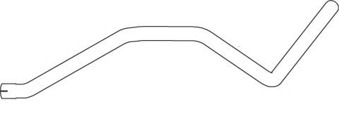 DINEX Exhaust pipes Mercedes T2/LN1 Box Body new 53713