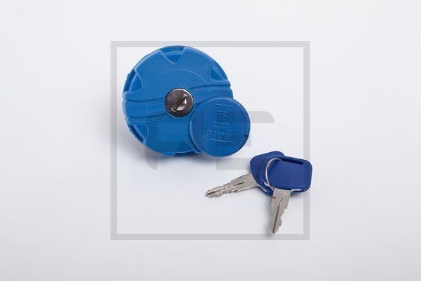 Fuel tank and fuel tank cap PETERS ENNEPETAL Lockable, blue - 019.036-00A