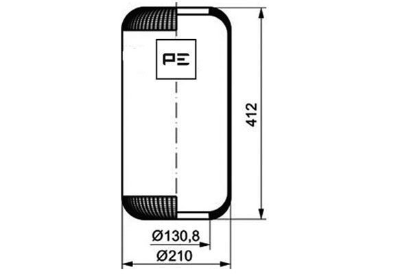 9013 PETERS ENNEPETAL 084.033-70A Boot, air suspension A3823277201