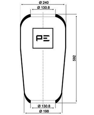 873 N PETERS ENNEPETAL 084.056-70A Boot, air suspension A6743280101
