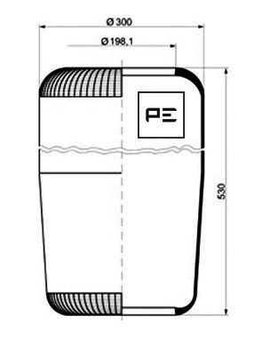 1F 32 B PETERS ENNEPETAL 084.017-70A Boot, air suspension 19 60 36