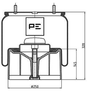 1R 14-757 PETERS ENNEPETAL 084.116-73A Boot, air suspension 750491