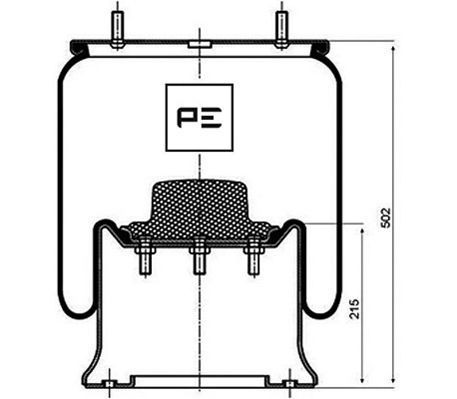 1R 14-728 PETERS ENNEPETAL 084.221-71A Boot, air suspension 3 229 0030 00