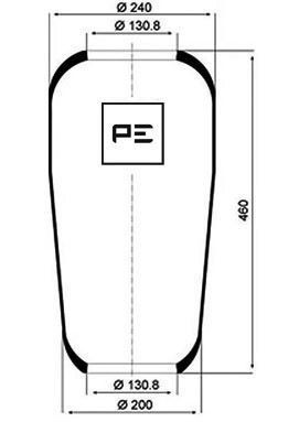 1F 21 PETERS ENNEPETAL 084.018-70A Boot, air suspension 1590136