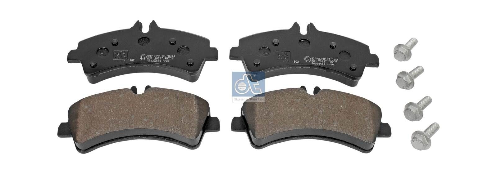 DT Spare Parts Rear Axle Height: 79mm, Width: 164,9mm, Thickness: 20,5mm Brake pads 4.91901 buy