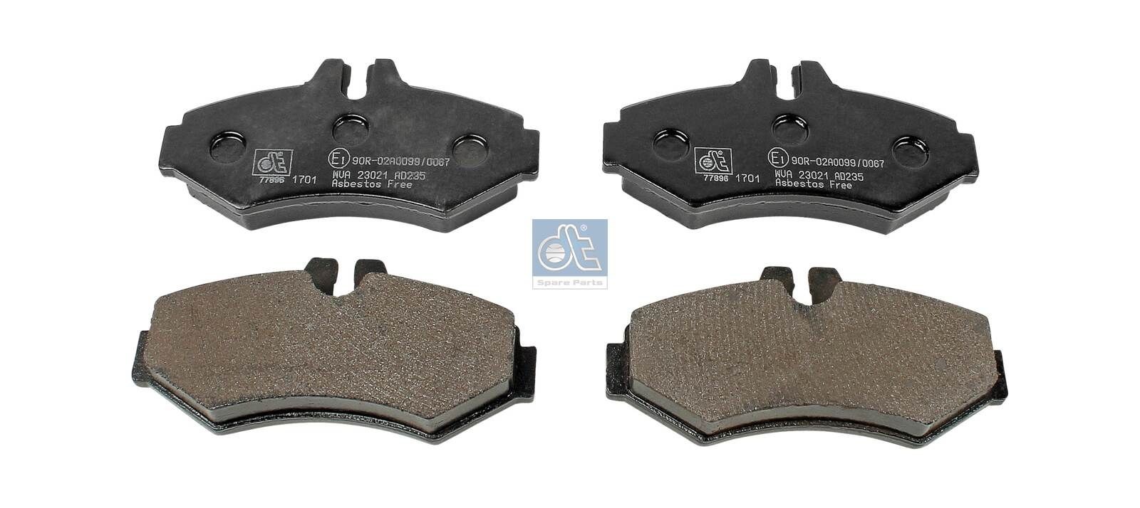 Original DT Spare Parts Disc brake pads 4.91905 for MERCEDES-BENZ VIANO