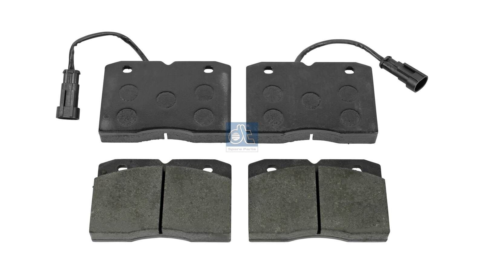 DT Spare Parts Front Axle Height: 73mm, Width: 110mm, Thickness: 18mm Brake pads 7.92624 buy