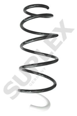 SUPLEX 19325 Coil spring Front Axle, Coil spring with constant wire diameter, yellow (4x), with sleeve