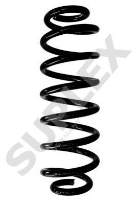 SUPLEX 39383 Coil spring Rear Axle, Coil spring with constant wire diameter, orange (3x), purple, red