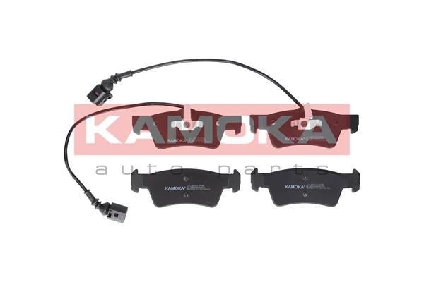 KAMOKA JQ101216 Brake pad set Rear Axle, incl. wear warning contact