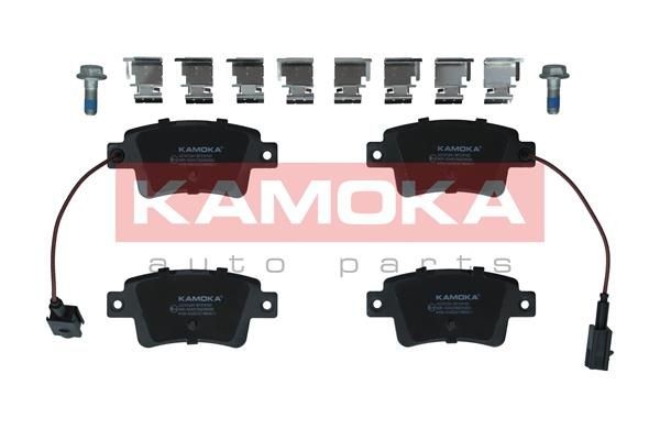 KAMOKA JQ101241 Brake pad set Rear Axle, incl. wear warning contact, with accessories