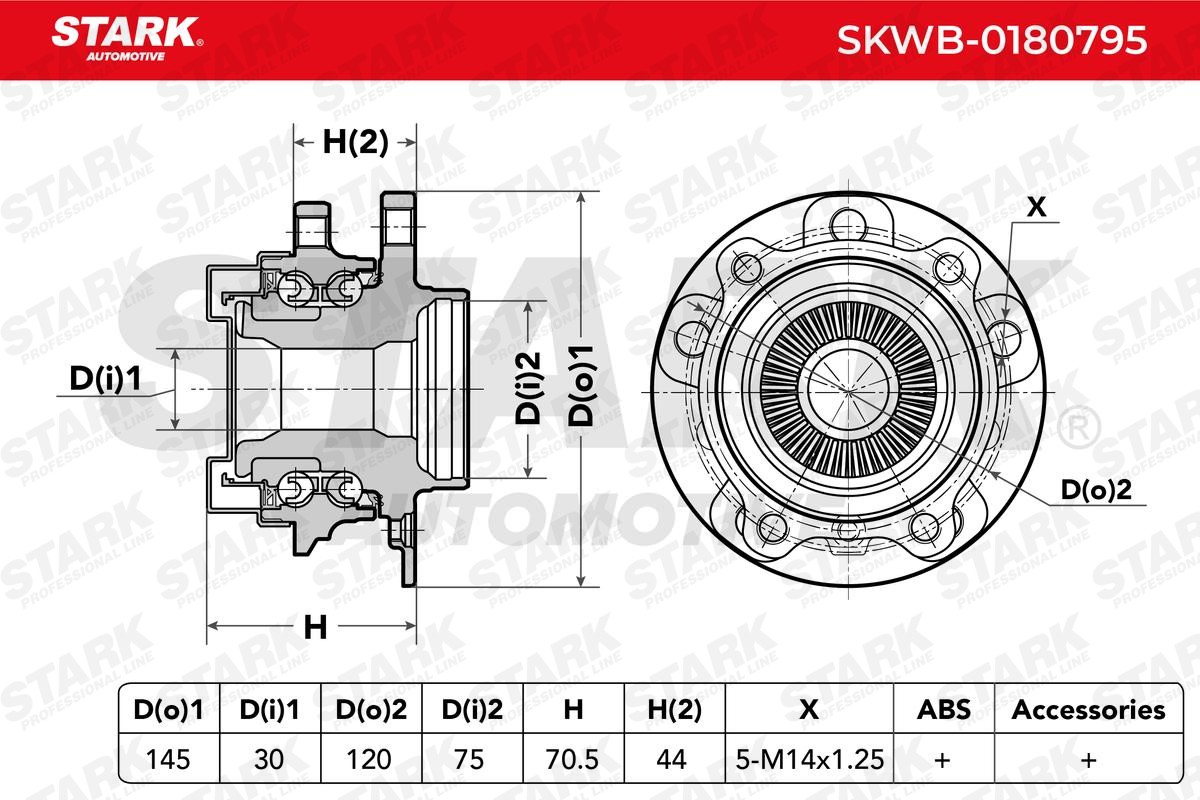OEM-quality STARK SKWB-0180795 Wheel bearing & wheel bearing kit