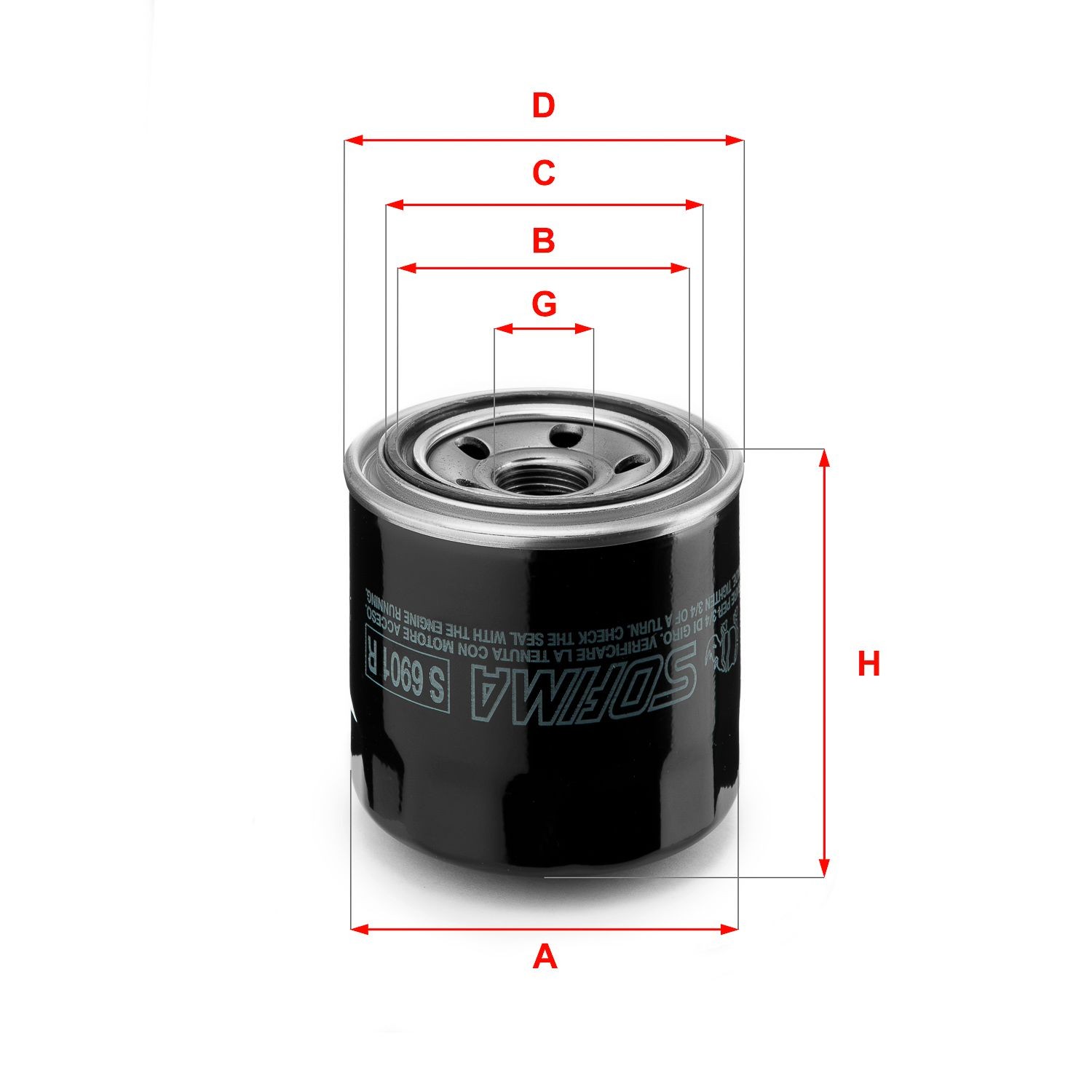 SOFIMA S6901R Oil filter MD 352626