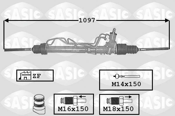 SASIC Steering rack RENAULT RAPID Box (F40_, G40_) new 7006103