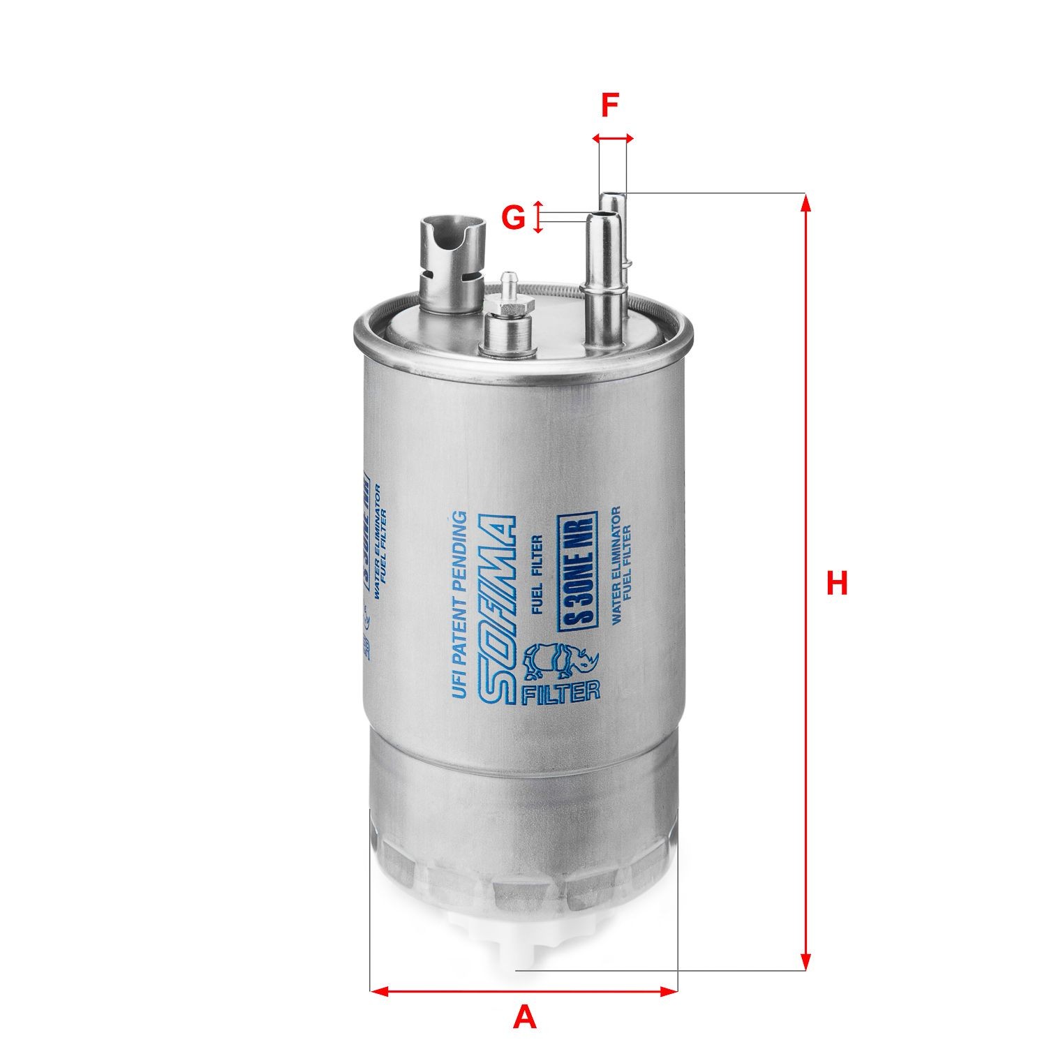 SOFIMA S 3ONE NR Fuel filter Filter Insert, 9,5mm, 8mm