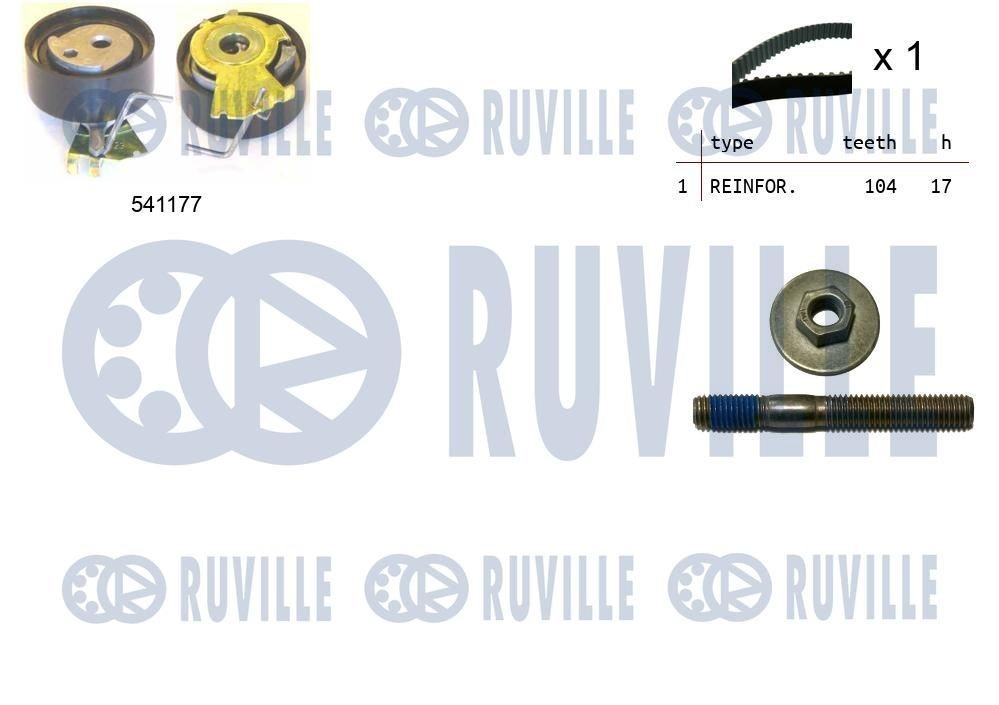 RUVILLE 58843 Tensioner pulley 4892356