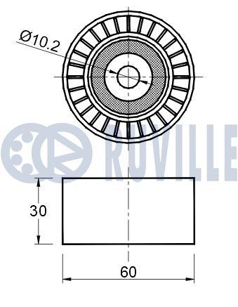 RUVILLE 61407 Wasserpumpe für SCANIA P,G,R,T - series LKW in Original Qualität