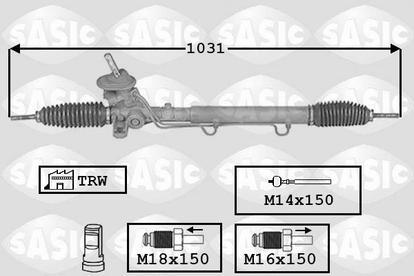 SASIC 7006151 Steering rack 7M14-22061-DX