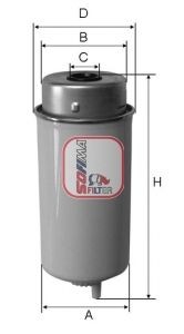 SOFIMA Filter Insert Height: 195,7mm Inline fuel filter S 4458 NR buy