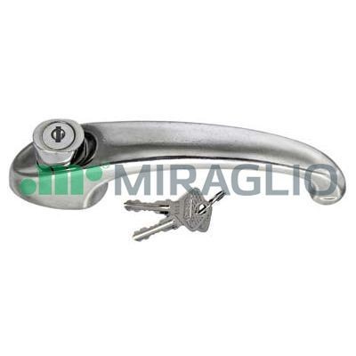 MIRAGLIO Right, with key, Aluminium, black Door Handle 80/89 buy