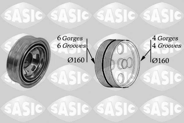Iveco Crankshaft pulley SASIC 2156043 at a good price