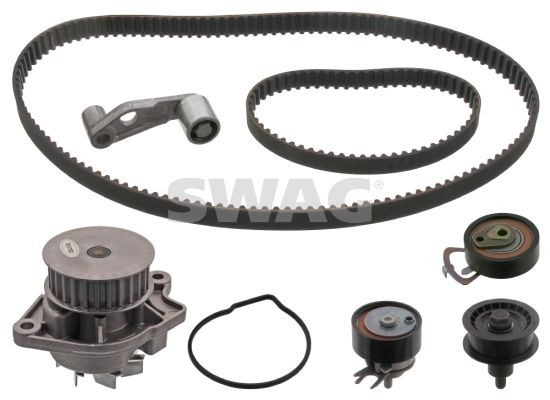 SWAG 30 94 5120 Water pump and timing belt kit with water pump, Number of Teeth: 58, 130