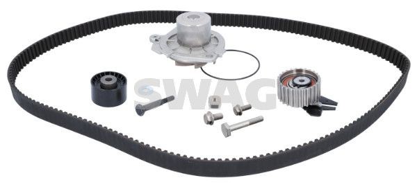 SWAG 70945142 Timing belt kit with water pump Opel Astra H L70 1.9 CDTI 101 hp Diesel 2010 price