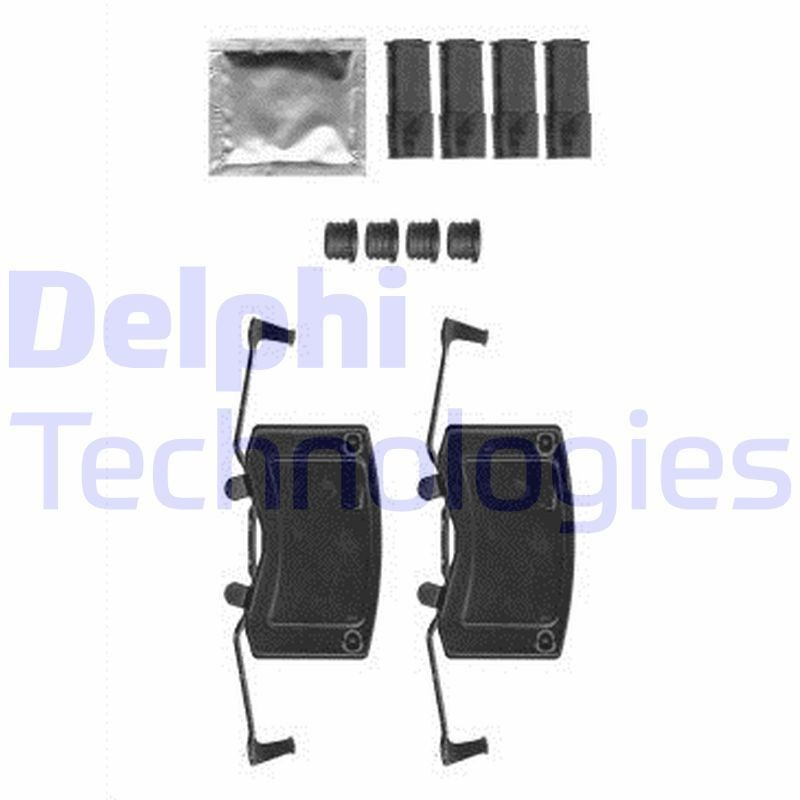 DELPHI Brake pad fitting kit LX0582 buy