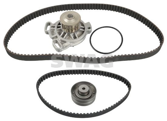 Drive belt kit SWAG with water pump, Number of Teeth: 77, 122 - 30 94 5134