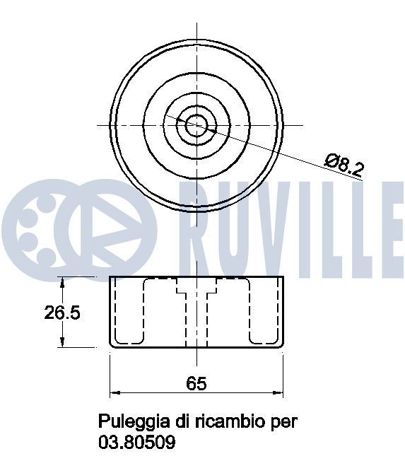 RUVILLE 5563570 Timing belt kit 13 0C 174 80R