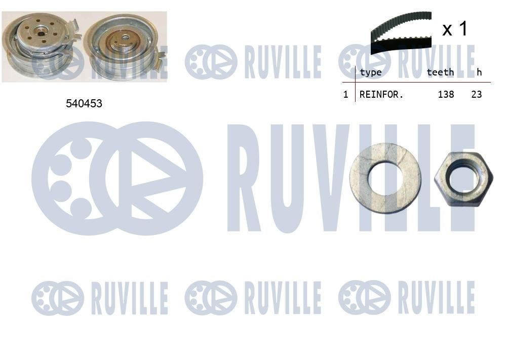 RUVILLE 70,00 mm x 30,50 mm Width: 30,50mm Tensioner Lever, v-ribbed belt 57437 buy