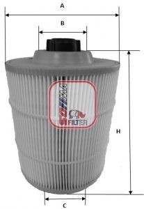 SOFIMA S 7A00 A Air filter 218,5mm, 158mm, Filter Insert