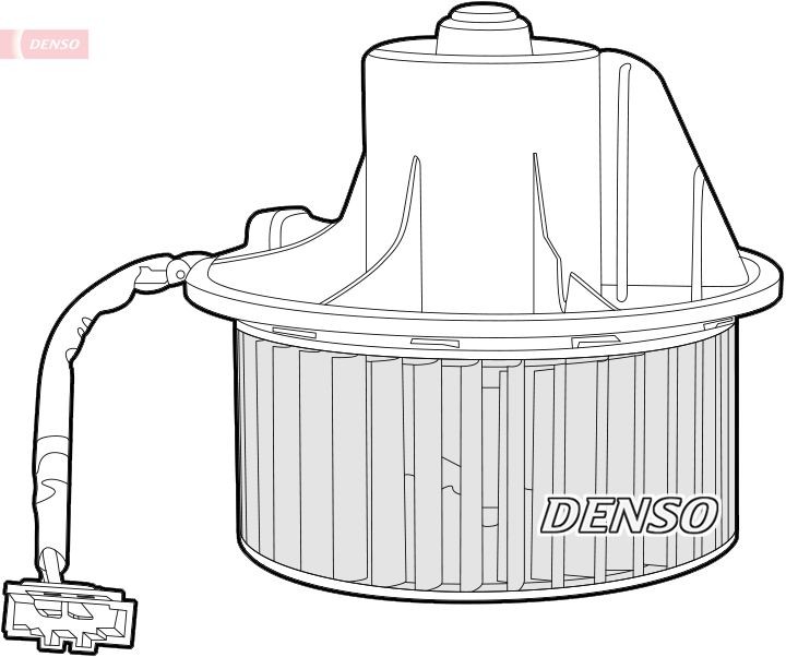 DENSO DEA32004 Interior Blower for left-hand drive vehicles, without resistor