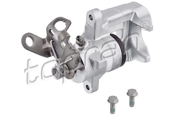 TOPRAN 115 676 Brake caliper silver grey, Rear Axle Right, with bolts/screws, with breather valve