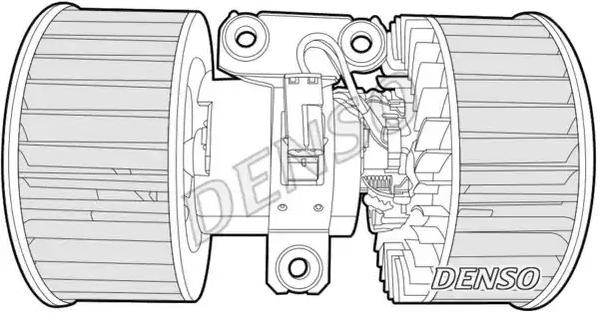 DENSO DEA05002 Interior Blower for left-hand drive vehicles, without resistor