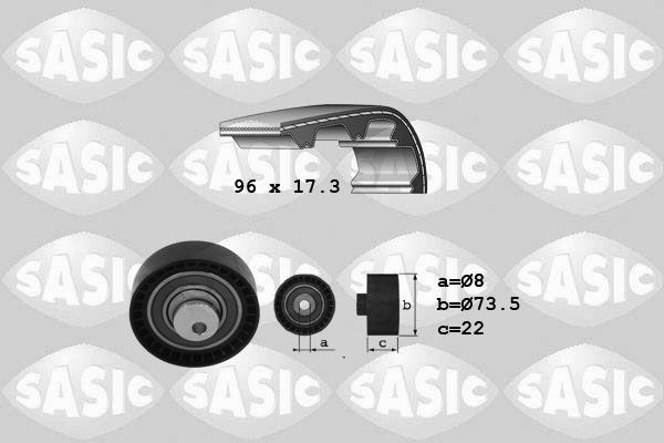 SASIC 1754022 Timing belt kit 130C 174 80R