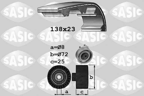 SASIC 1756060 Timing belt kit 06A 198 119D